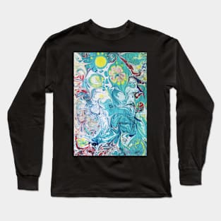 Water ebru Long Sleeve T-Shirt